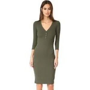 L'Agence  "Aurora Long Sleeve Henley Dress" NWOT